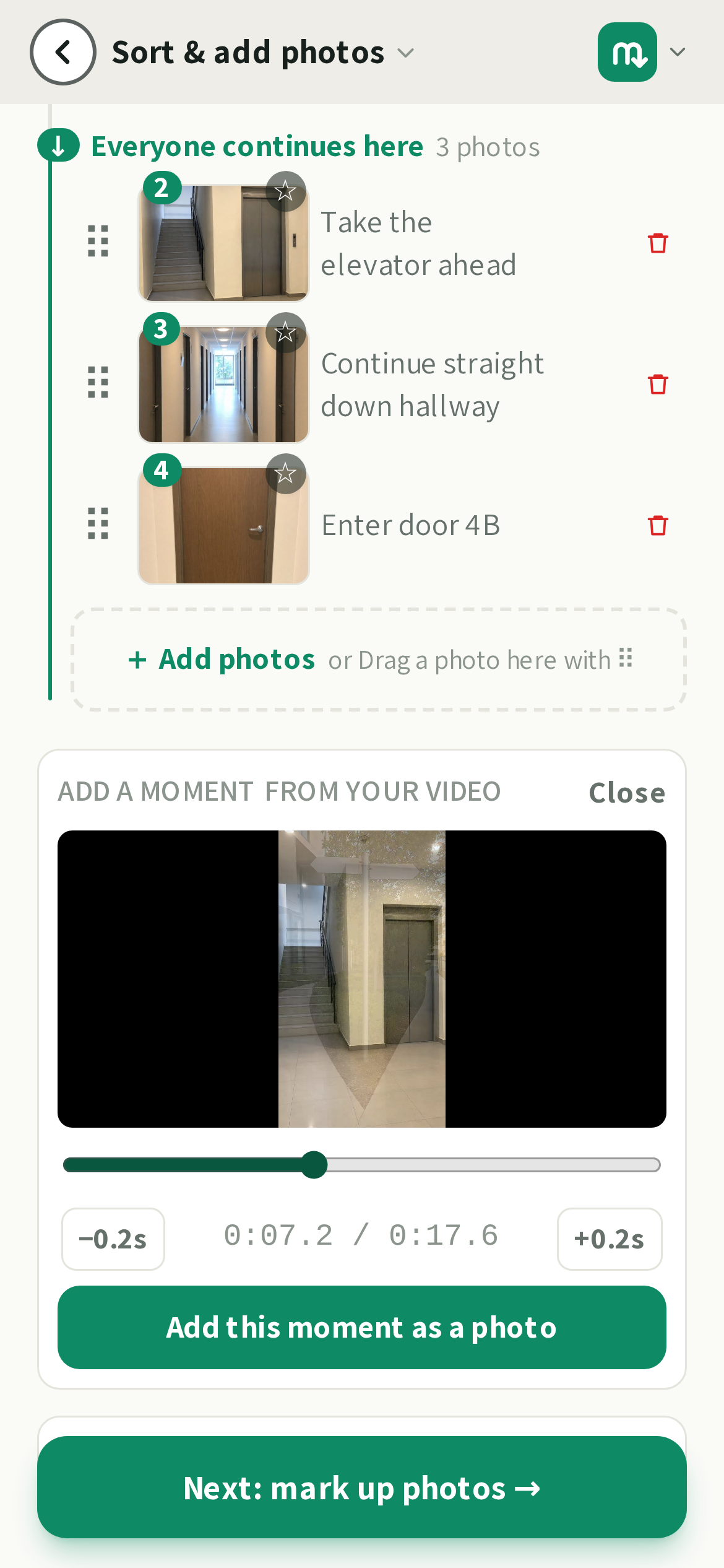 The photos, in order. Drag by the handle to reorder.
